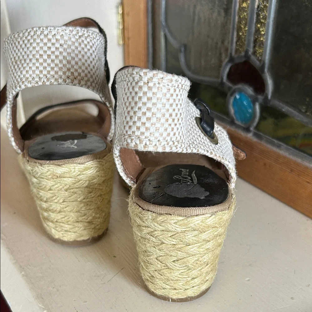 Lucky Brand Black Espadrille Wedges